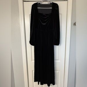 Elegant Black Velvet Pants